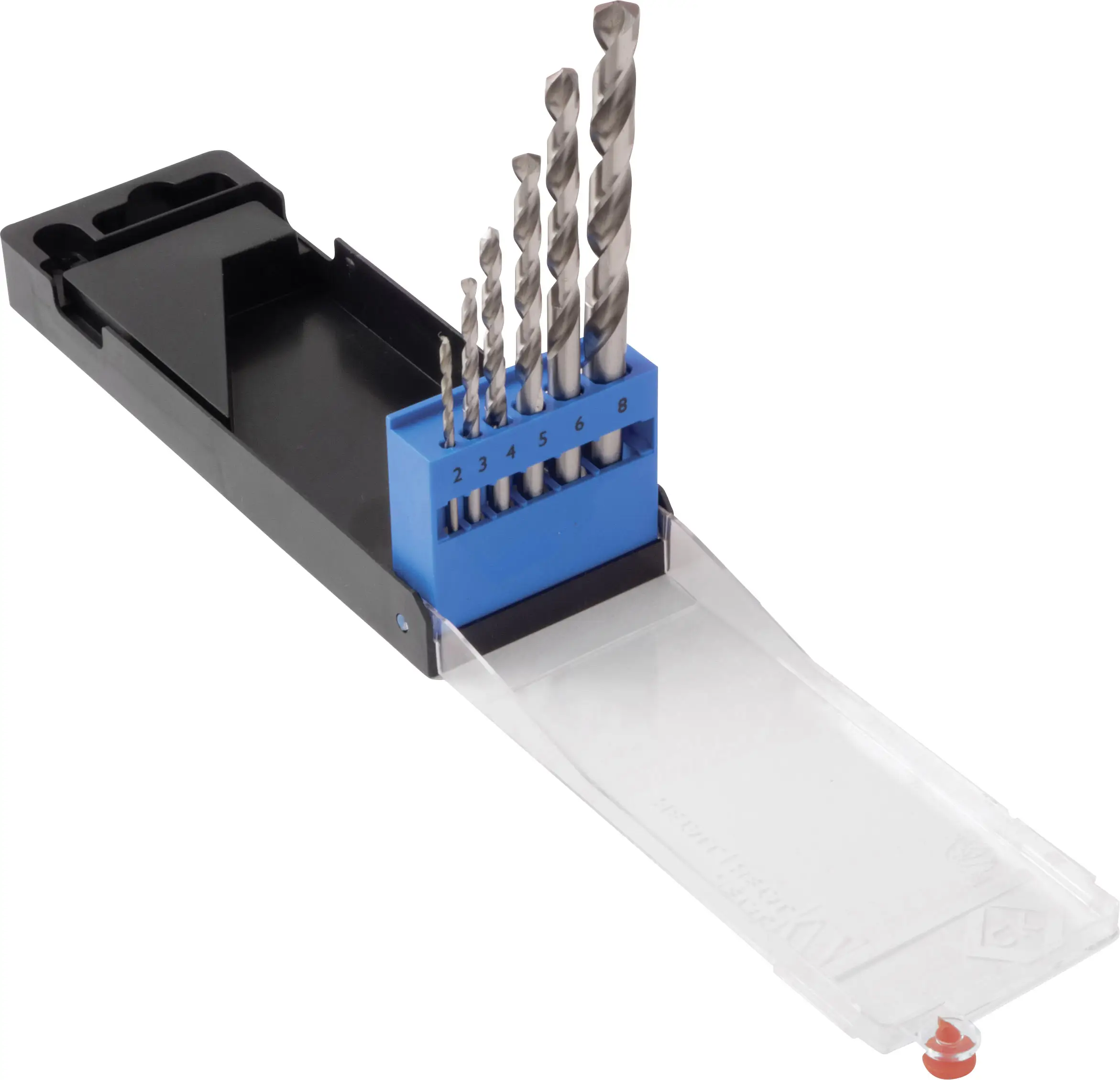 C.K T3101 HSS sada spirálových vrtáku do kovu 6dílná 2 mm, 3 mm, 4 mm, 5 mm, 6 mm, 8 mm DIN 338 válcová stopka 1 sada