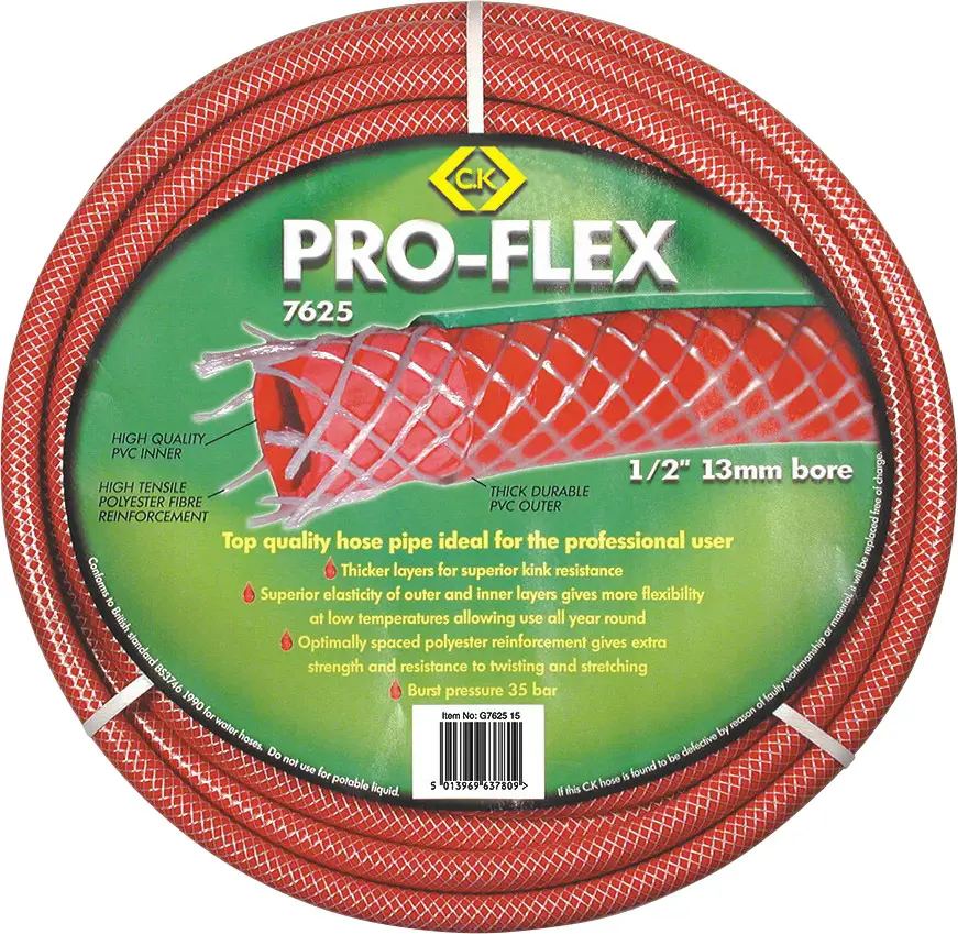 C.K G762550 Pro-Flex zahradní hadice Vnitřní Ø hadice=13 mm 50 m 1/2 palce 1 ks červená