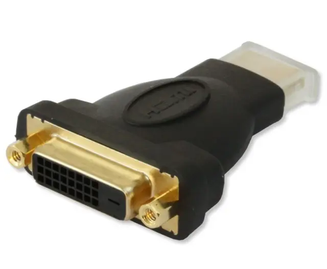 TECHly IADAP-HDMI-606 HDMI / DVI adaptér [1x HDMI zástrčka - 1x DVI zásuvka 24+1pólová] černá 0 mm