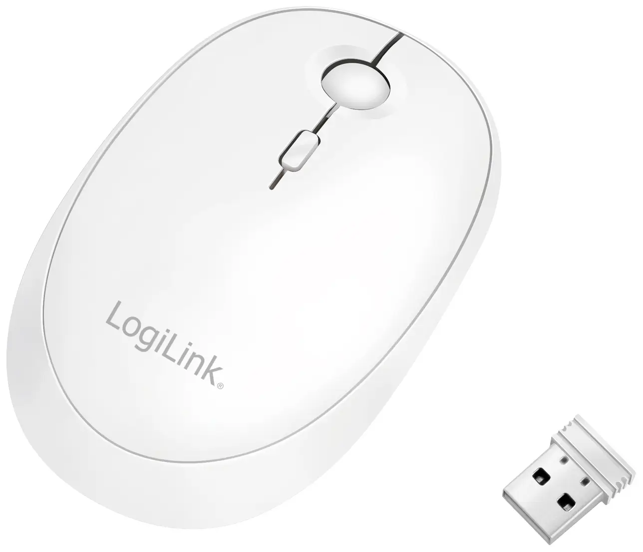 LogiLink ID0205 optická myš, přenos Bluetooth®, bezdrátový, 1600 dpi, bílá LogiLink ID0205 optická myš, přenos Bluetooth®, bezdrátový, 1600 dpi, bílá