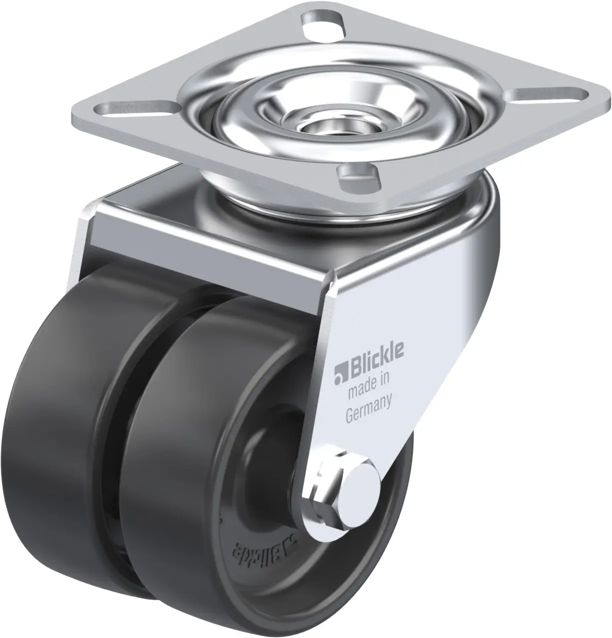 Blickle 106708 LDA-POA 50G Dvojité otočné kolečko ve vidlici Ø kola: 50 mm nosnost (max.): 80 kg 1 ks Blickle 106708 LDA-POA 50G Dvojité otočné kolečko ve vidlici Ø kola: 50 mm nosnost (max.): 80 kg 1 ks