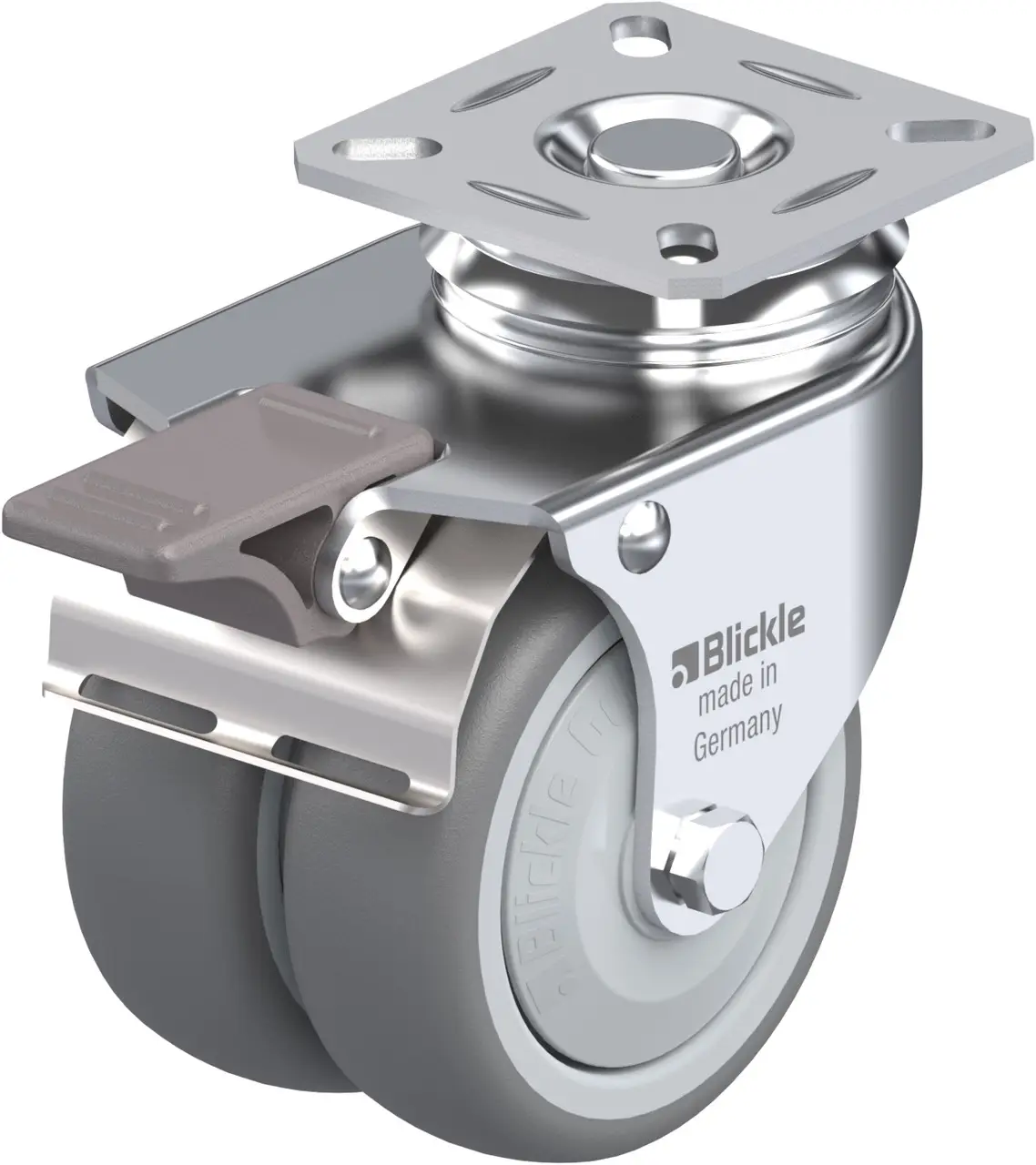 Blickle 574756 LDA-TPA 75KF-FI Dvojité otočné kolečko ve vidlici Ø kola: 75 mm nosnost (max.): 100 kg 1 ks Blickle 574756 LDA-TPA 75KF-FI Dvojité otočné kolečko ve vidlici Ø kola: 75 mm nosnost (max.): 100 kg 1 ks