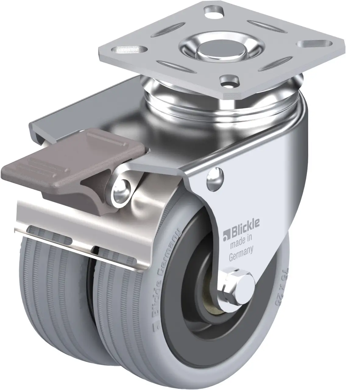 Blickle 278572 LDA-VPA 75K-FI Dvojité otočné kolečko ve vidlici Ø kola: 75 mm nosnost (max.): 100 kg 1 ks Blickle 278572 LDA-VPA 75K-FI Dvojité otočné kolečko ve vidlici Ø kola: 75 mm nosnost (max.): 100 kg 1 ks