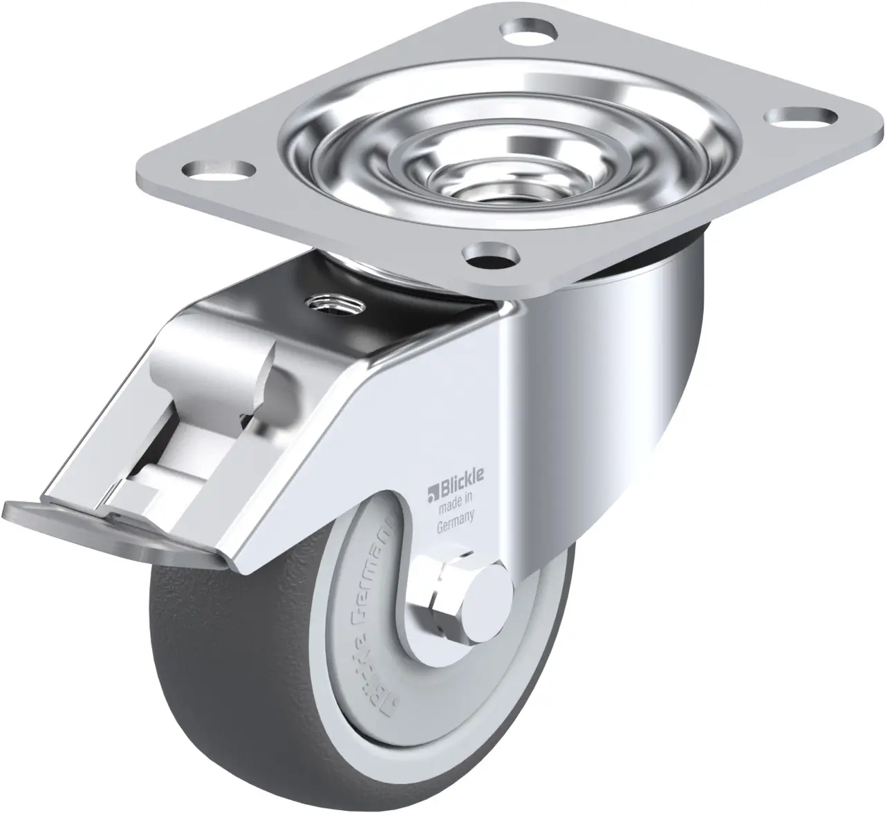 Blickle 754483 LE-PATH 80KF-FI Otočné kolečko s brzdou Ø kola: 80 mm nosnost (max.): 150 kg 1 ks Blickle 754483 LE-PATH 80KF-FI Otočné kolečko s brzdou Ø kola: 80 mm nosnost (max.): 150 kg 1 ks