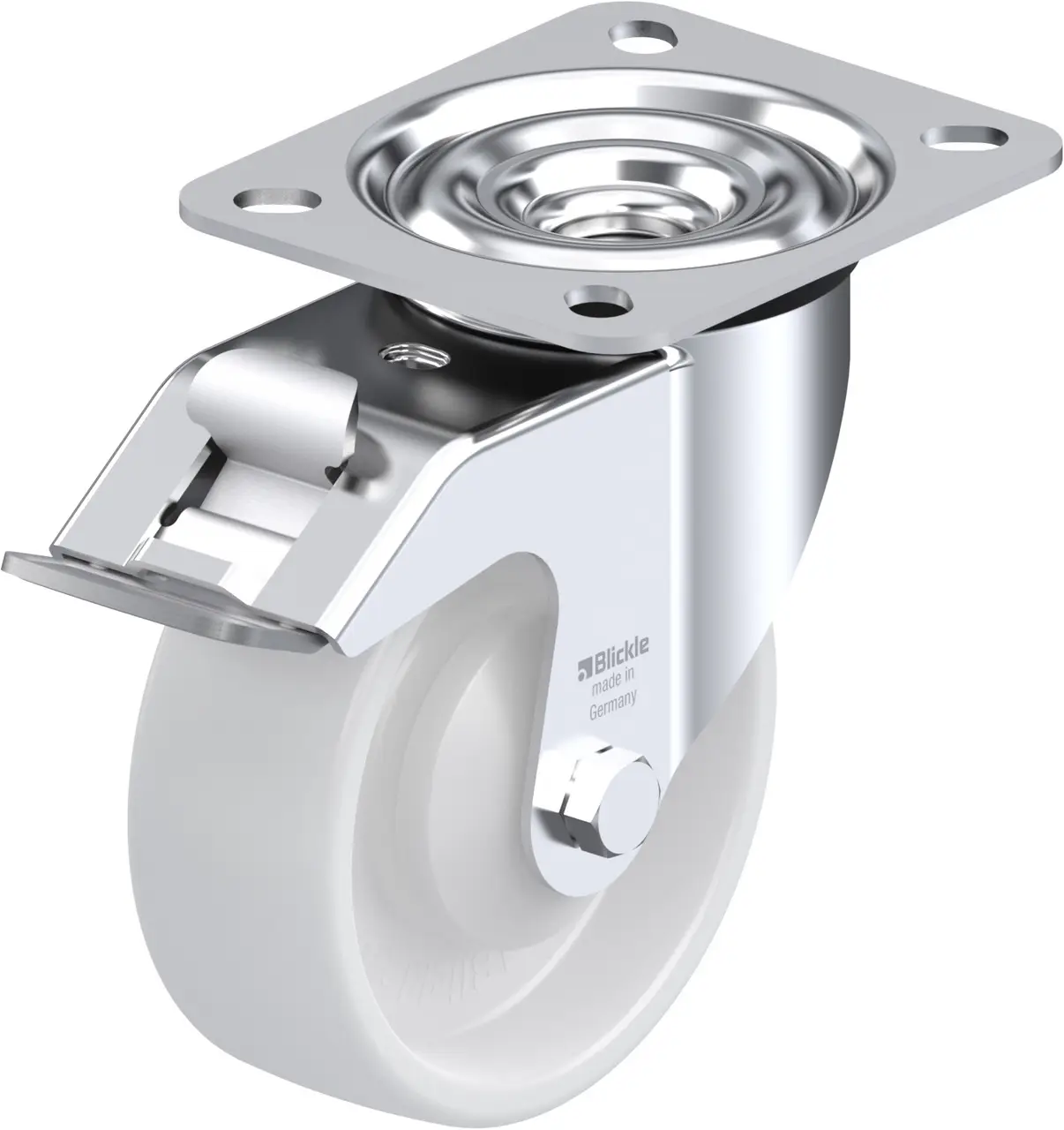 Blickle 585463 LE-PO 100KA-FI Otočné kolečko s brzdou Ø kola: 100 mm nosnost (max.): 150 kg 1 ks Blickle 585463 LE-PO 100KA-FI Otočné kolečko s brzdou Ø kola: 100 mm nosnost (max.): 150 kg 1 ks