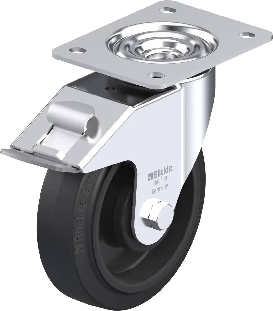 Blickle 470781 LE-POEV 160KA-FI Otočné kolečko s brzdou Ø kola: 160 mm nosnost (max.): 300 kg 1 ks Blickle 470781 LE-POEV 160KA-FI Otočné kolečko s brzdou Ø kola: 160 mm nosnost (max.): 300 kg 1 ks