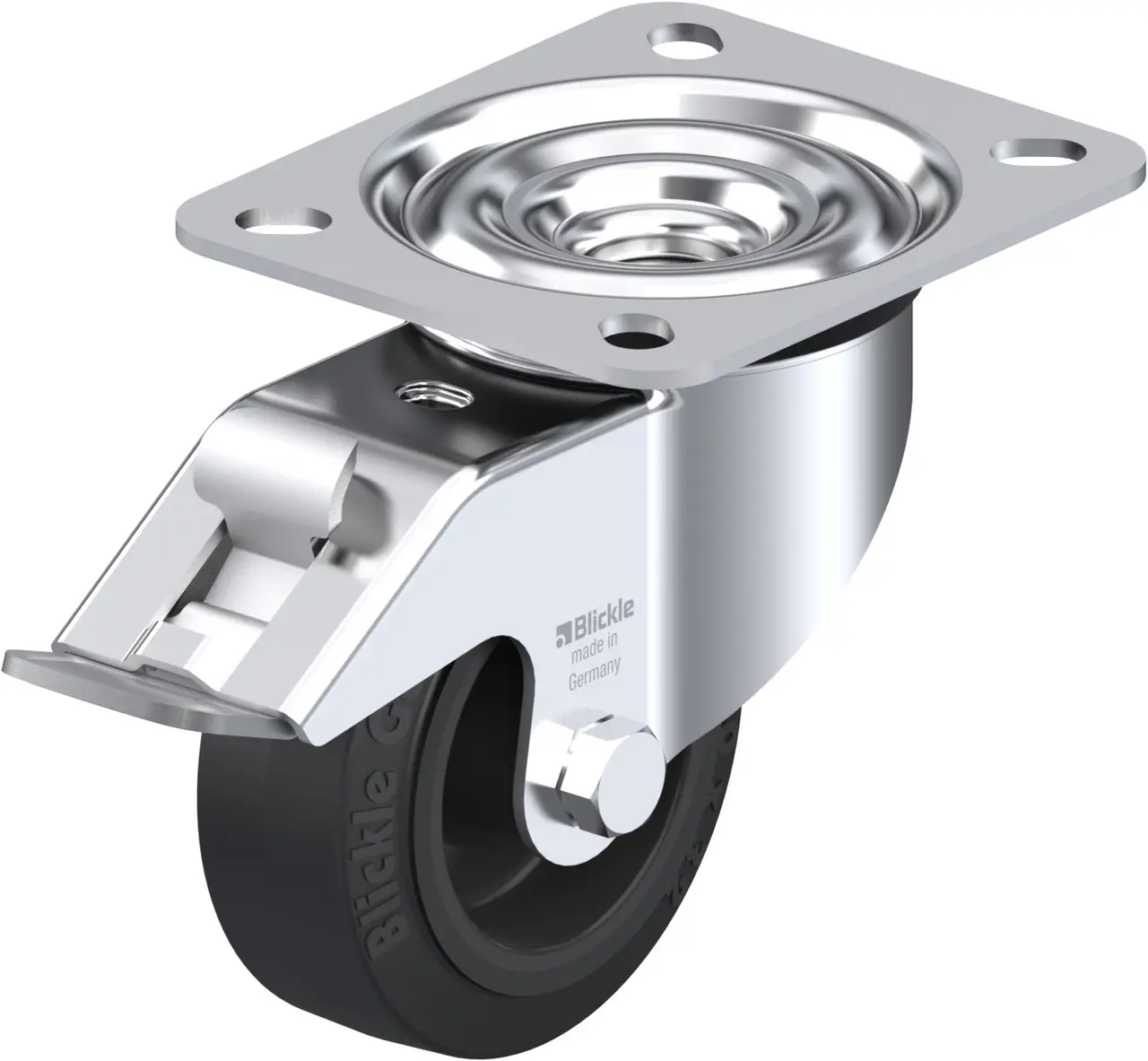 Blickle 842781 LE-POEV 80G-FI Otočné kolečko s brzdou Ø kola: 80 mm nosnost (max.): 140 kg 1 ks Blickle 842781 LE-POEV 80G-FI Otočné kolečko s brzdou Ø kola: 80 mm nosnost (max.): 140 kg 1 ks