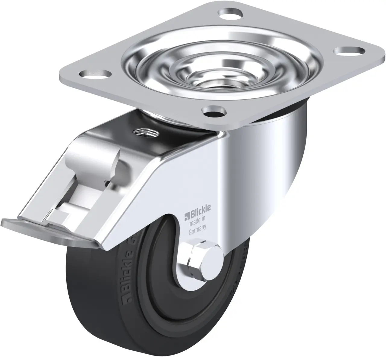 Blickle 754477 LE-POEV 80KF-FI Otočné kolečko s brzdou Ø kola: 80 mm nosnost (max.): 140 kg 1 ks