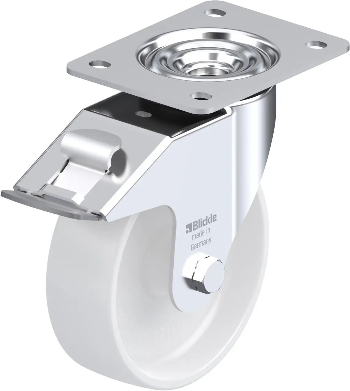 Blickle 762857 LE-PPN 150G-FI Otočné kolečko s brzdou Ø kola: 150 mm nosnost (max.): 300 kg 1 ks Blickle 762857 LE-PPN 150G-FI Otočné kolečko s brzdou Ø kola: 150 mm nosnost (max.): 300 kg 1 ks