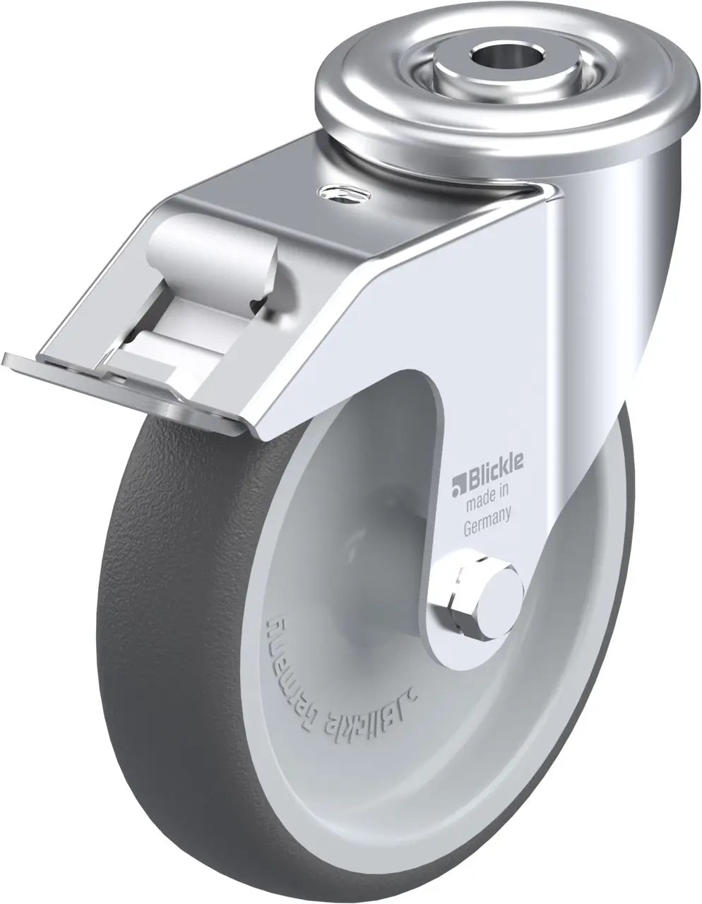 Blickle 847004 LER-PATH 125G-FI Otočné kolečko s brzdou Ø kola: 125 mm nosnost (max.): 150 kg 1 ks Blickle 847004 LER-PATH 125G-FI Otočné kolečko s brzdou Ø kola: 125 mm nosnost (max.): 150 kg 1 ks