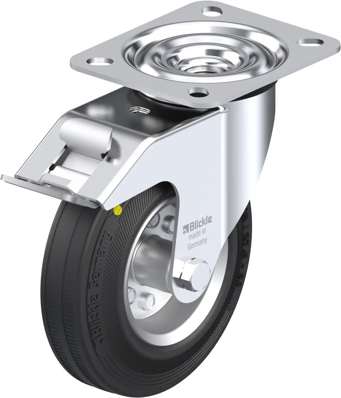 Blickle 483149 LE-VE 125R-FI-EL Otočné kolečko s brzdou Ø kola: 125 mm nosnost (max.): 100 kg 1 ks Blickle 483149 LE-VE 125R-FI-EL Otočné kolečko s brzdou Ø kola: 125 mm nosnost (max.): 100 kg 1 ks