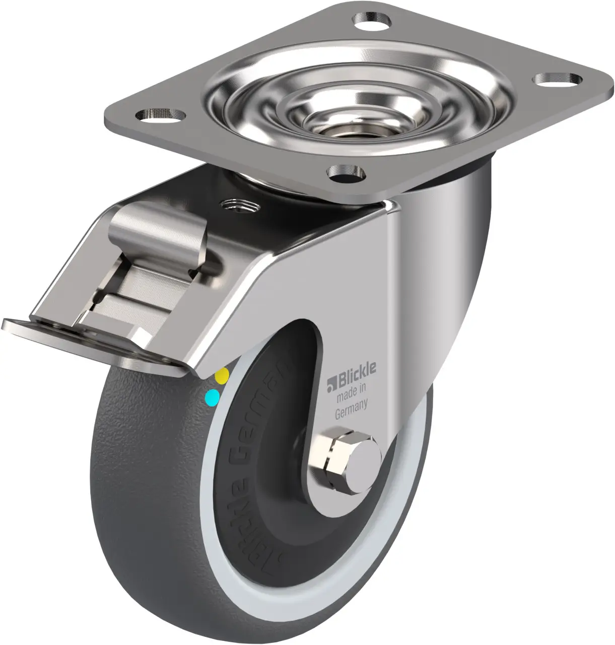 Blickle 853674 LEX-PATH 100KFD-FI-ELS Otočné kolečko s brzdou Ø kola: 100 mm nosnost (max.): 130 kg 1 ks Blickle 853674 LEX-PATH 100KFD-FI-ELS Otočné kolečko s brzdou Ø kola: 100 mm nosnost (max.): 130 kg 1 ks