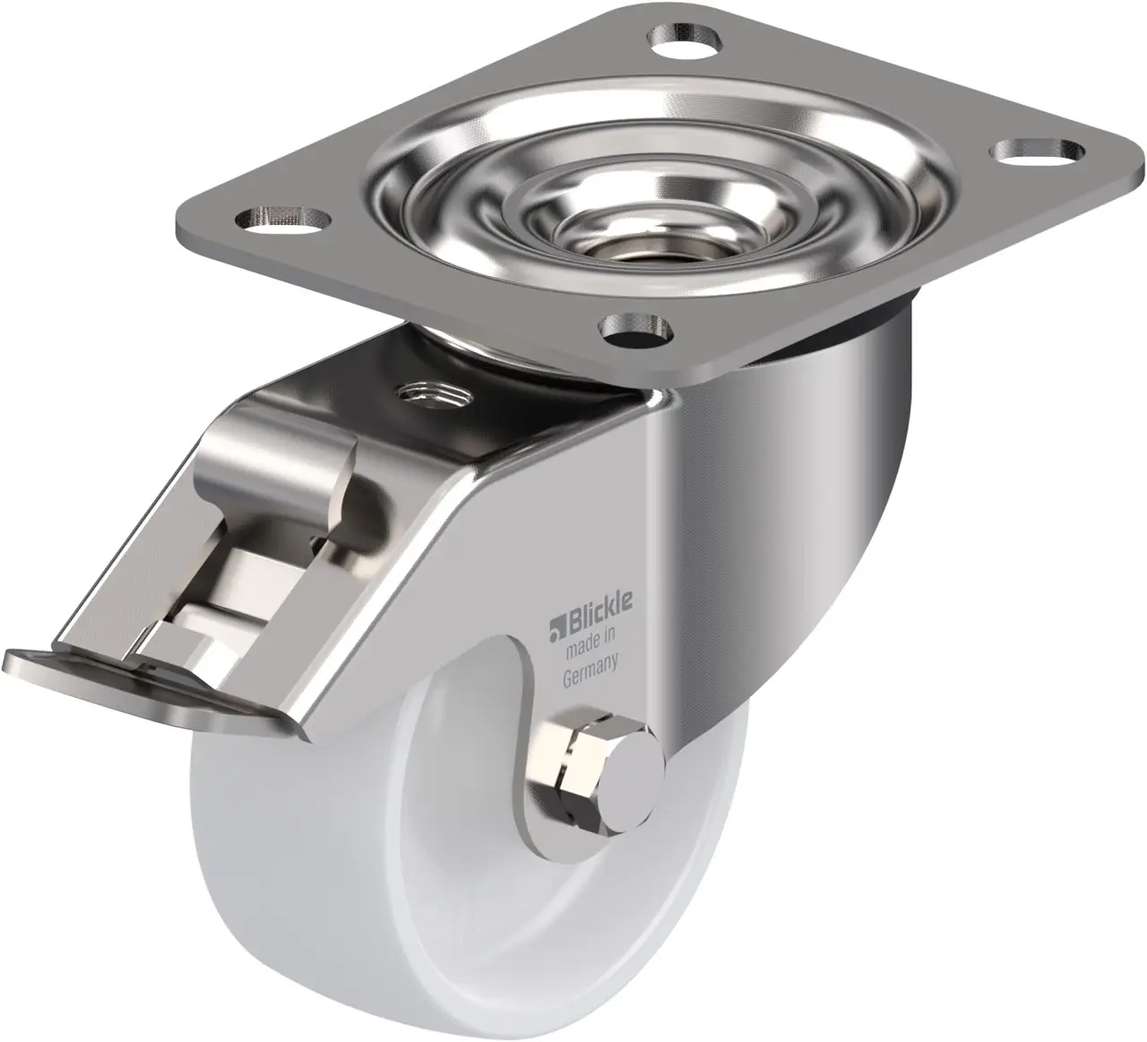 Blickle 462614 LEX-PO 75G-FI Otočné kolečko s brzdou Ø kola: 75 mm nosnost (max.): 150 kg 1 ks