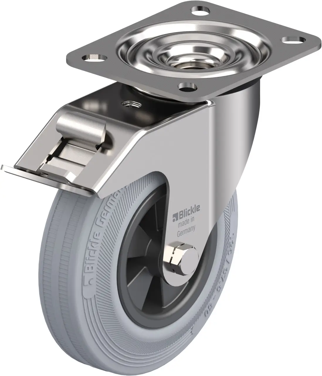 Blickle 300830 LEX-VPP 125G-FI-SG Otočné kolečko s brzdou Ø kola: 125 mm nosnost (max.): 100 kg 1 ks Blickle 300830 LEX-VPP 125G-FI-SG Otočné kolečko s brzdou Ø kola: 125 mm nosnost (max.): 100 kg 1 ks