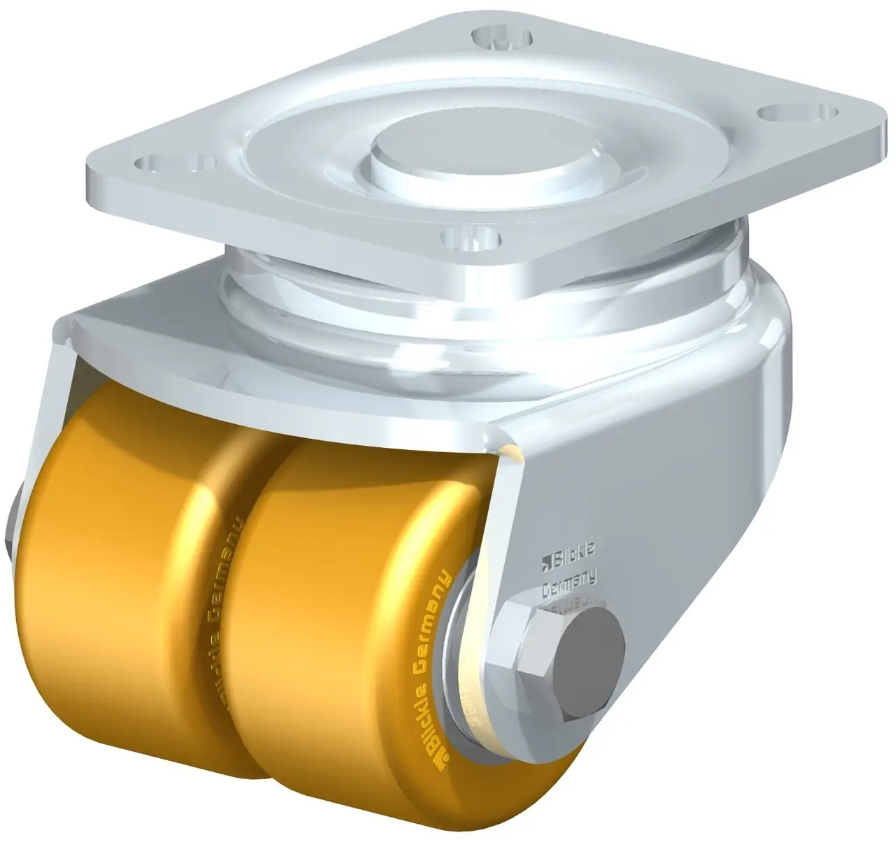 Blickle 754593 LHD-VSTH 60K Dvojité otočné kolečko ve vidlici Ø kola: 60 mm nosnost (max.): 360 kg 1 ks