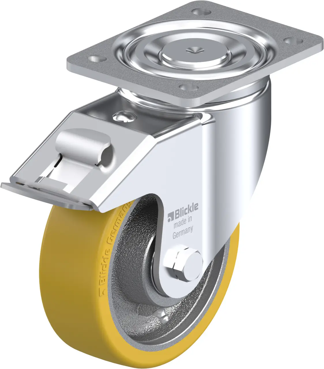Blickle 513796 LH-GTH 150K-FI Otočné kolečko s brzdou Ø kola: 150 mm nosnost (max.): 800 kg 1 ks Blickle 513796 LH-GTH 150K-FI Otočné kolečko s brzdou Ø kola: 150 mm nosnost (max.): 800 kg 1 ks
