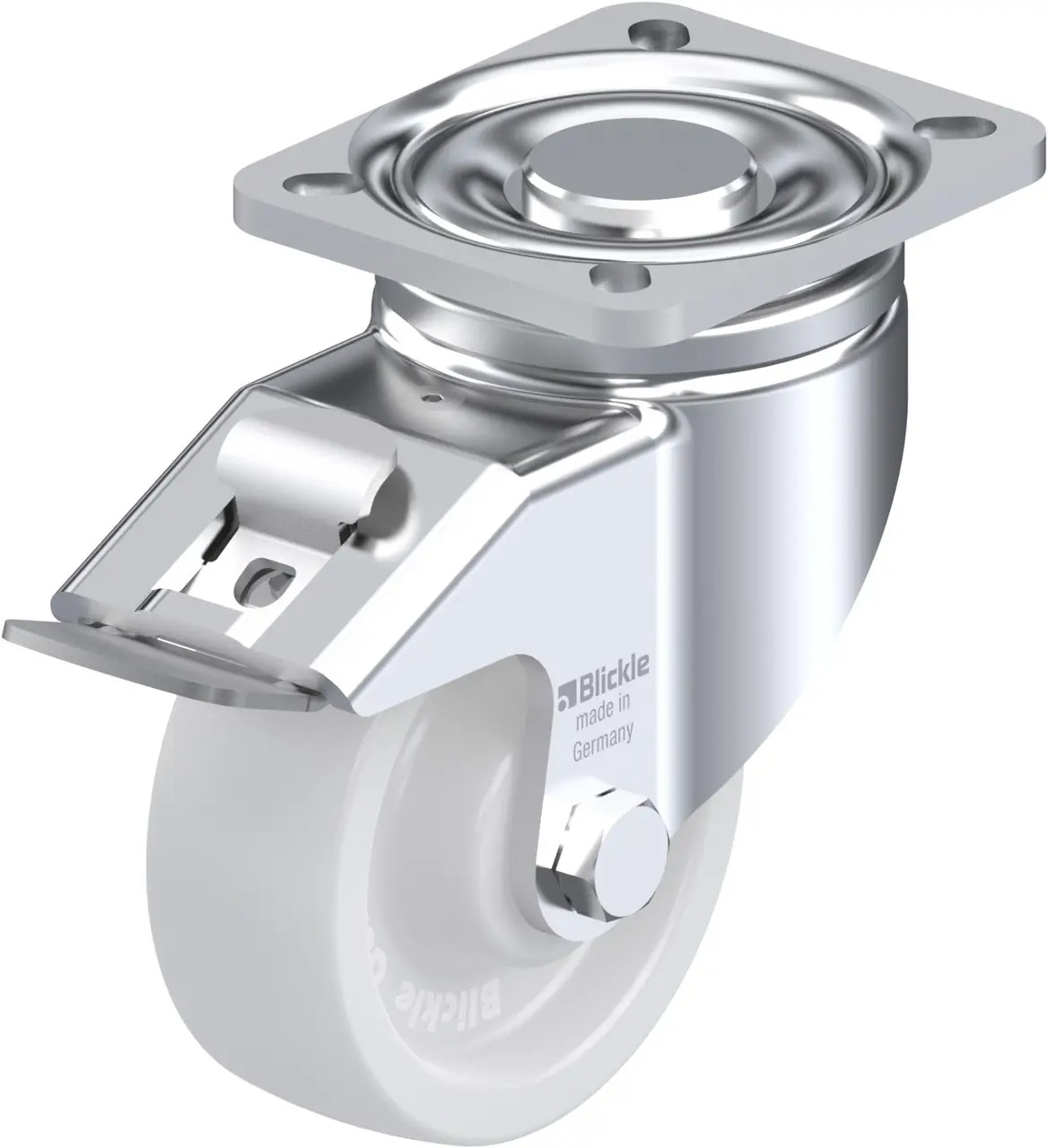 Blickle 617407 LH-SPO 100G-1-FI Otočné kolečko s brzdou Ø kola: 100 mm nosnost (max.): 500 kg 1 ks Blickle 617407 LH-SPO 100G-1-FI Otočné kolečko s brzdou Ø kola: 100 mm nosnost (max.): 500 kg 1 ks