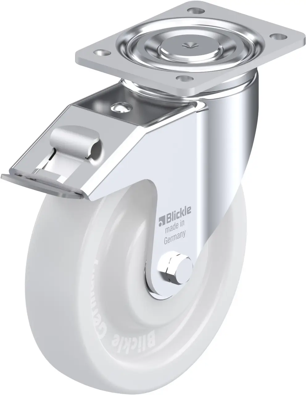 Blickle 481424 LH-SPO 200K-FI Otočné kolečko s brzdou Ø kola: 200 mm nosnost (max.): 900 kg 1 ks Blickle 481424 LH-SPO 200K-FI Otočné kolečko s brzdou Ø kola: 200 mm nosnost (max.): 900 kg 1 ks
