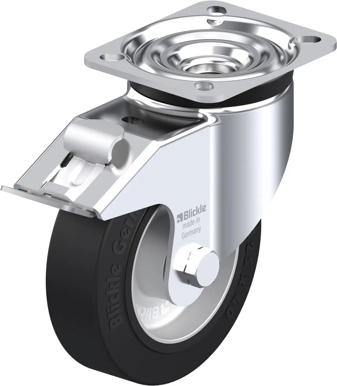 Blickle 613323 LK-ALEV 125K-1-FI Otočné kolečko s brzdou Ø kola: 125 mm nosnost (max.): 250 kg 1 ks Blickle 613323 LK-ALEV 125K-1-FI Otočné kolečko s brzdou Ø kola: 125 mm nosnost (max.): 250 kg 1 ks