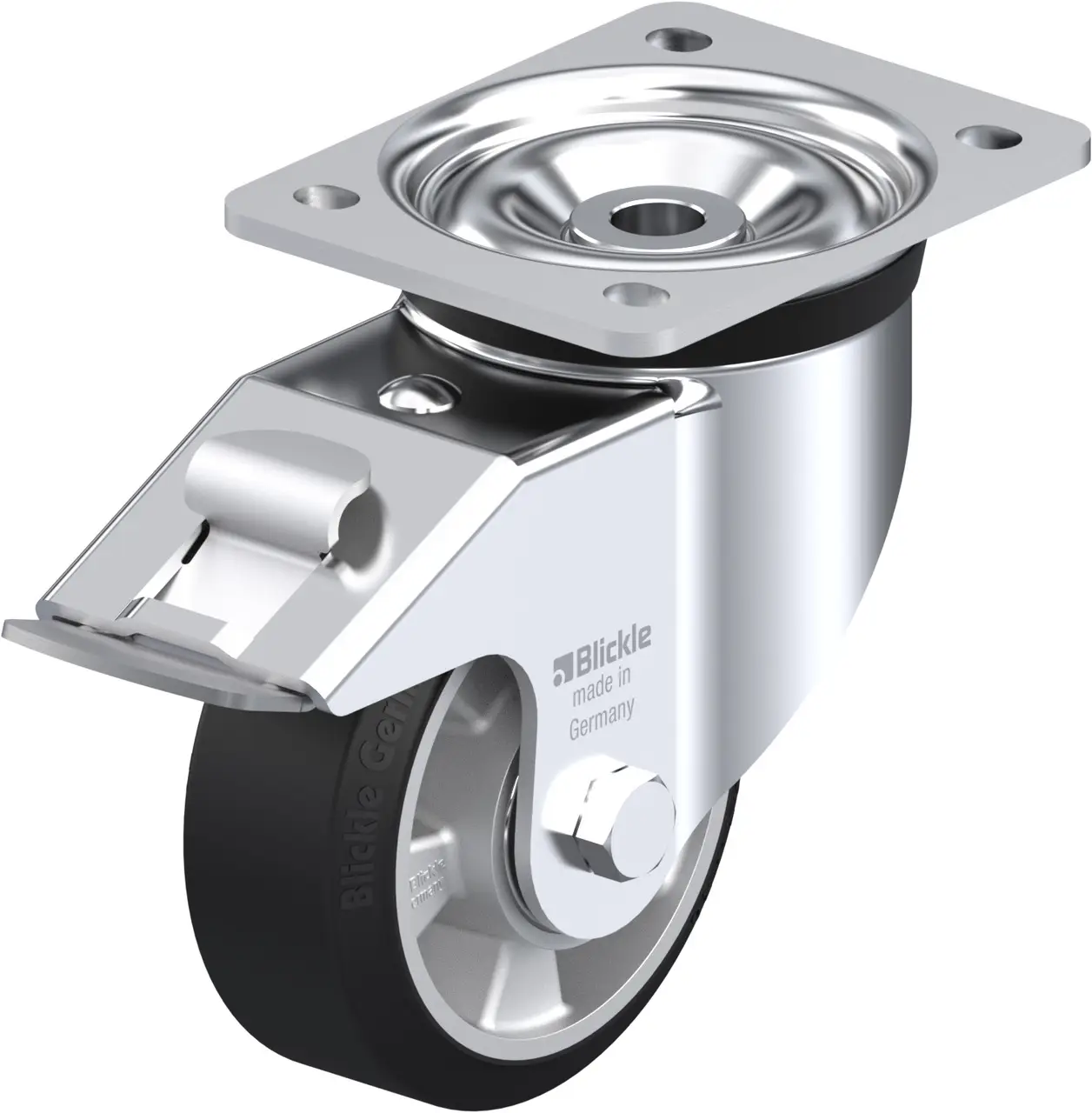 Blickle 617696 LK-ALEV 127K-FI Otočné kolečko s brzdou Ø kola: 125 mm nosnost (max.): 300 kg 1 ks Blickle 617696 LK-ALEV 127K-FI Otočné kolečko s brzdou Ø kola: 125 mm nosnost (max.): 300 kg 1 ks