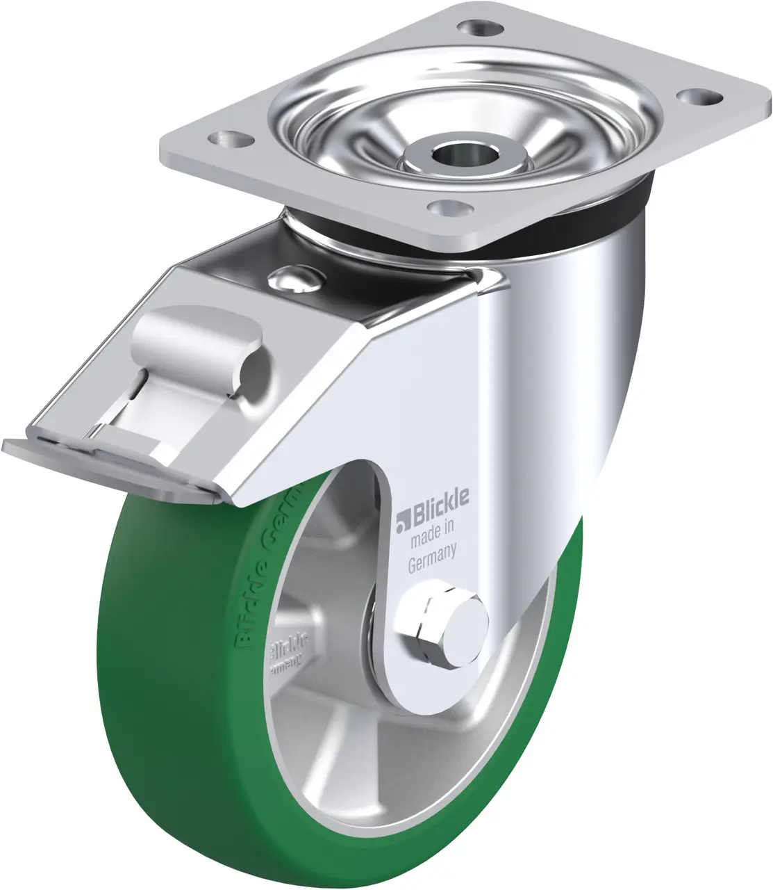 Blickle 627034 LK-ALST 160K-FI Otočné kolečko s brzdou Ø kola: 160 mm nosnost (max.): 580 kg 1 ks Blickle 627034 LK-ALST 160K-FI Otočné kolečko s brzdou Ø kola: 160 mm nosnost (max.): 580 kg 1 ks