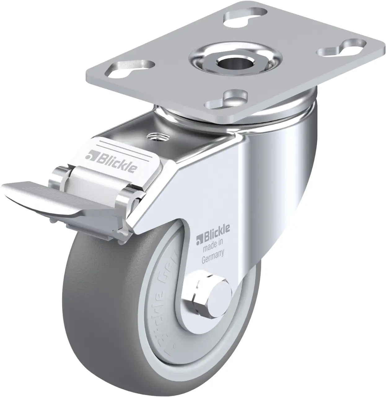 Blickle 575399 LKPA-TPA 80KF-FI Otočné kolečko s brzdou Ø kola: 80 mm nosnost (max.): 100 kg 1 ks Blickle 575399 LKPA-TPA 80KF-FI Otočné kolečko s brzdou Ø kola: 80 mm nosnost (max.): 100 kg 1 ks