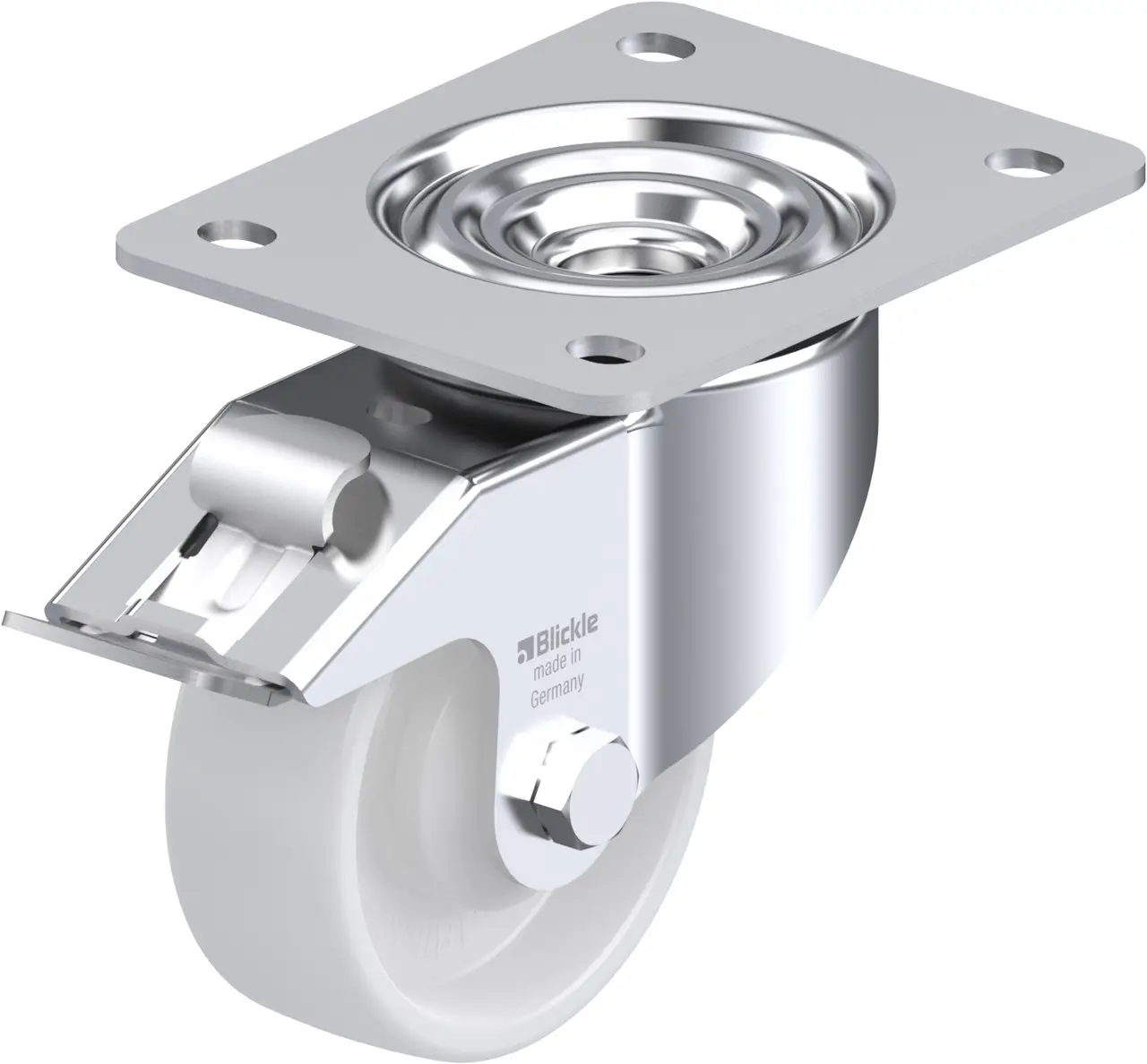 Blickle 637744 LK-PO 100KA-3-FI Otočné kolečko s brzdou Ø kola: 100 mm nosnost (max.): 280 kg 1 ks Blickle 637744 LK-PO 100KA-3-FI Otočné kolečko s brzdou Ø kola: 100 mm nosnost (max.): 280 kg 1 ks