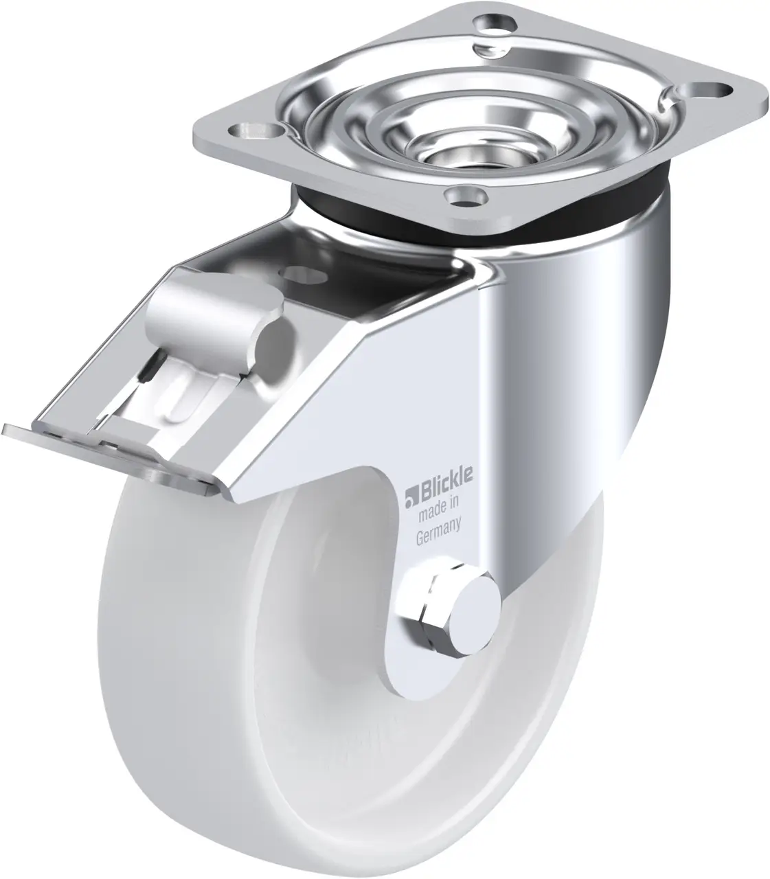 Blickle 610295 LK-PO 125R-1-FI Otočné kolečko s brzdou Ø kola: 125 mm nosnost (max.): 300 kg 1 ks Blickle 610295 LK-PO 125R-1-FI Otočné kolečko s brzdou Ø kola: 125 mm nosnost (max.): 300 kg 1 ks