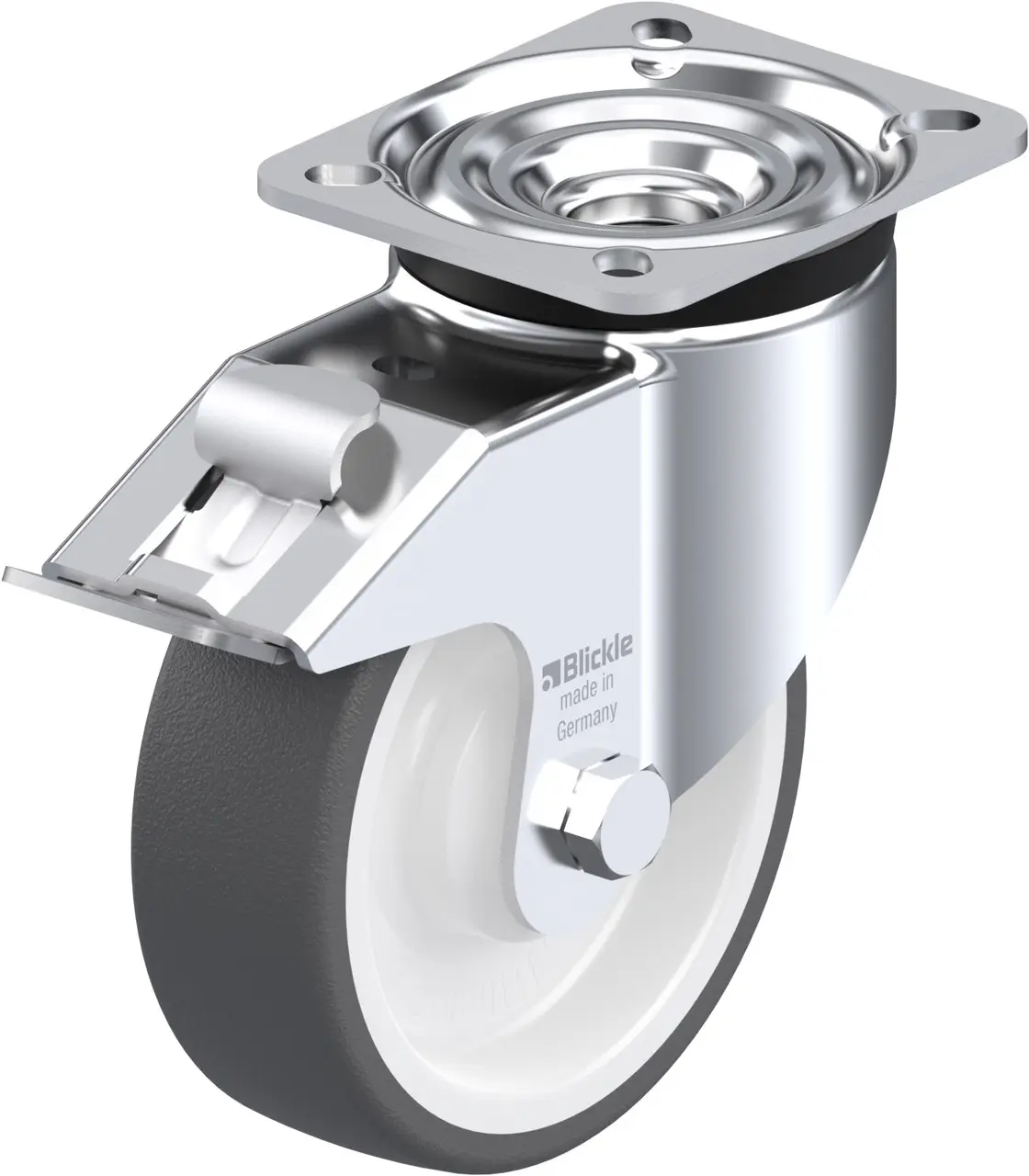 Blickle 614800 LK-POTH 125KA-1-FI Otočné kolečko s brzdou Ø kola: 125 mm nosnost (max.): 350 kg 1 ks