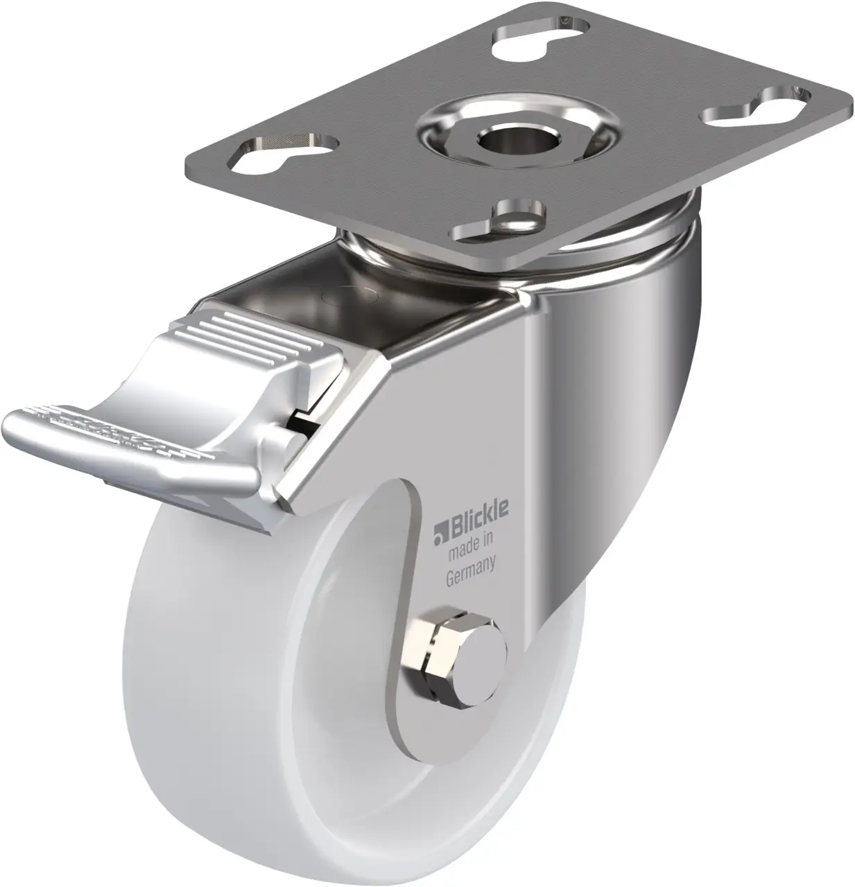 Blickle 225078 LKPXA-PO 80G-FI Otočné kolečko s brzdou Ø kola: 80 mm nosnost (max.): 120 kg 1 ks Blickle 225078 LKPXA-PO 80G-FI Otočné kolečko s brzdou Ø kola: 80 mm nosnost (max.): 120 kg 1 ks