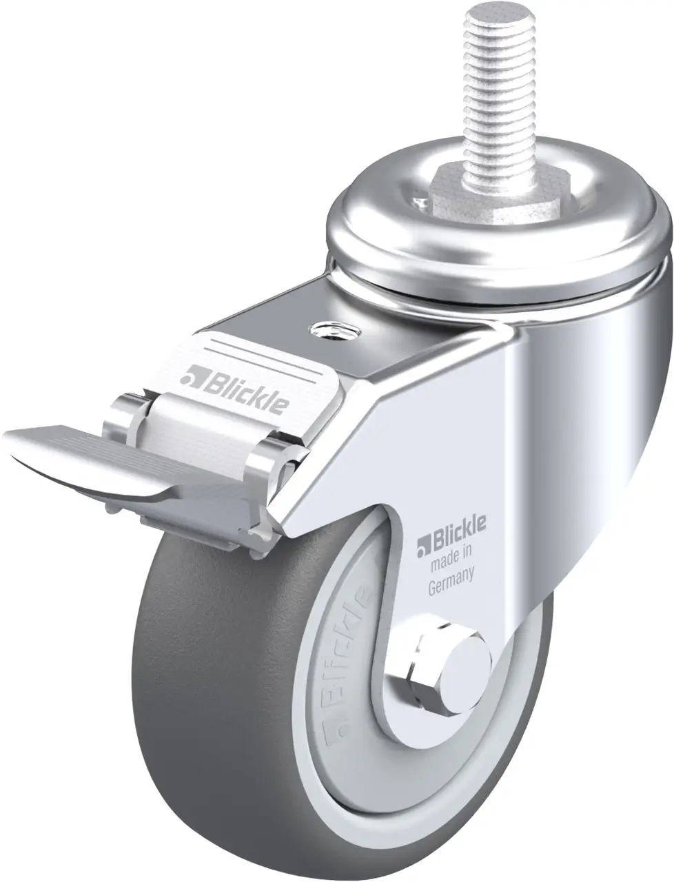 Blickle 848709 LKRA-PATH 80KF-FI-GS12 Otočné kolečko s brzdou Ø kola: 80 mm nosnost (max.): 120 kg 1 ks Blickle 848709 LKRA-PATH 80KF-FI-GS12 Otočné kolečko s brzdou Ø kola: 80 mm nosnost (max.): 120 kg 1 ks