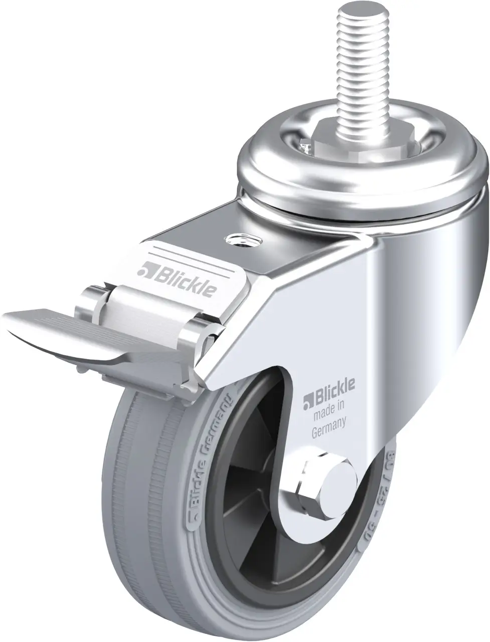 Blickle 293746 LKRA-VPA 80G-FI-GS12 Otočné kolečko s brzdou Ø kola: 80 mm nosnost (max.): 80 kg 1 ks Blickle 293746 LKRA-VPA 80G-FI-GS12 Otočné kolečko s brzdou Ø kola: 80 mm nosnost (max.): 80 kg 1 ks