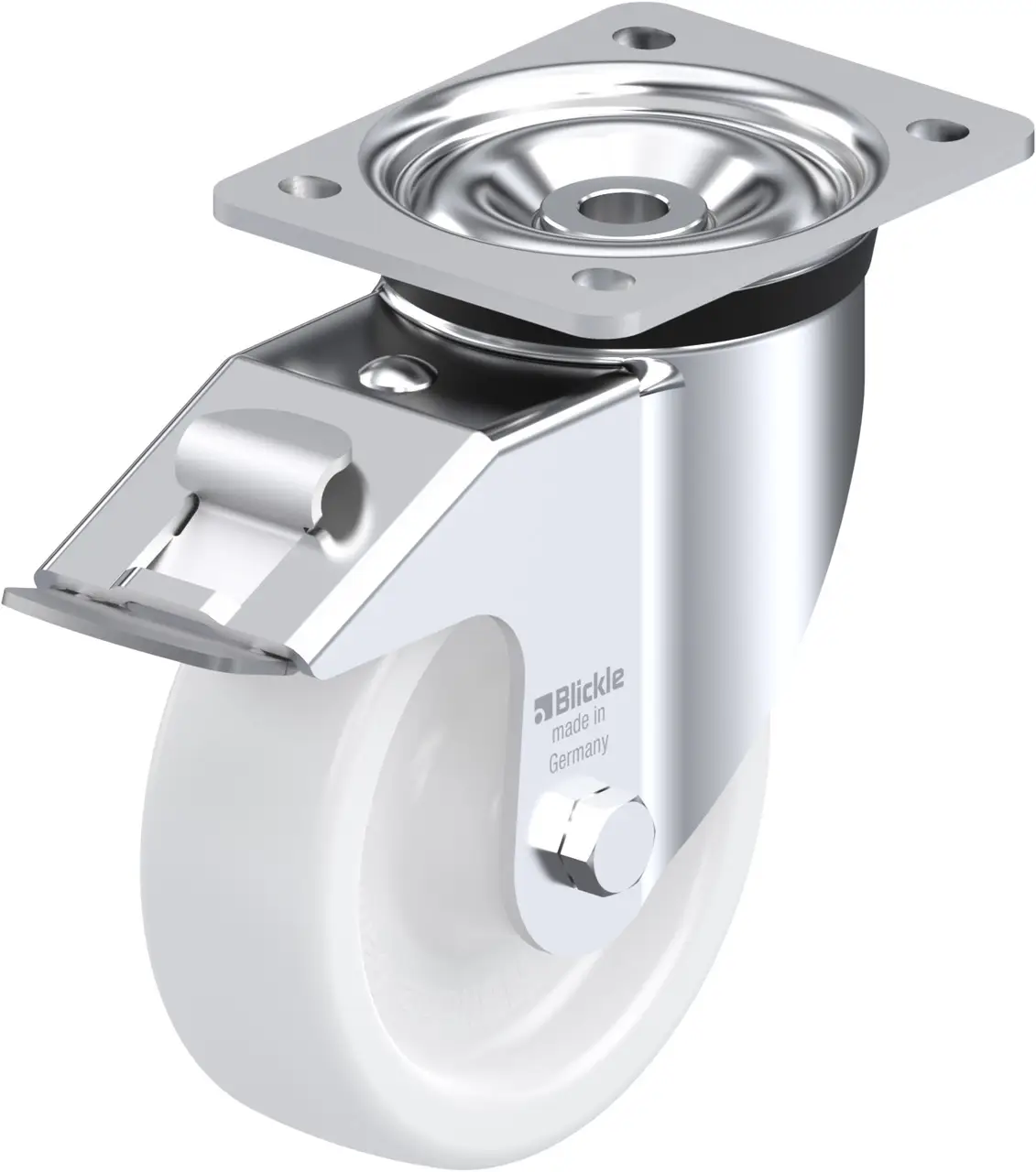 Blickle 617423 LK-SPO 150G-FI Otočné kolečko s brzdou Ø kola: 150 mm nosnost (max.): 600 kg 1 ks Blickle 617423 LK-SPO 150G-FI Otočné kolečko s brzdou Ø kola: 150 mm nosnost (max.): 600 kg 1 ks