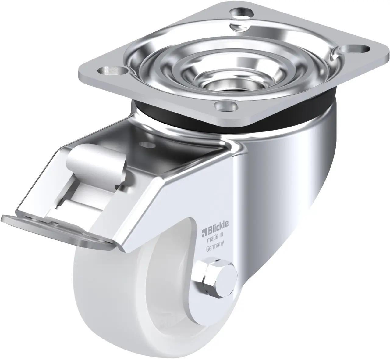 Blickle 758410 LK-SPO 75G-FI Otočné kolečko s brzdou Ø kola: 75 mm nosnost (max.): 300 kg 1 ks Blickle 758410 LK-SPO 75G-FI Otočné kolečko s brzdou Ø kola: 75 mm nosnost (max.): 300 kg 1 ks