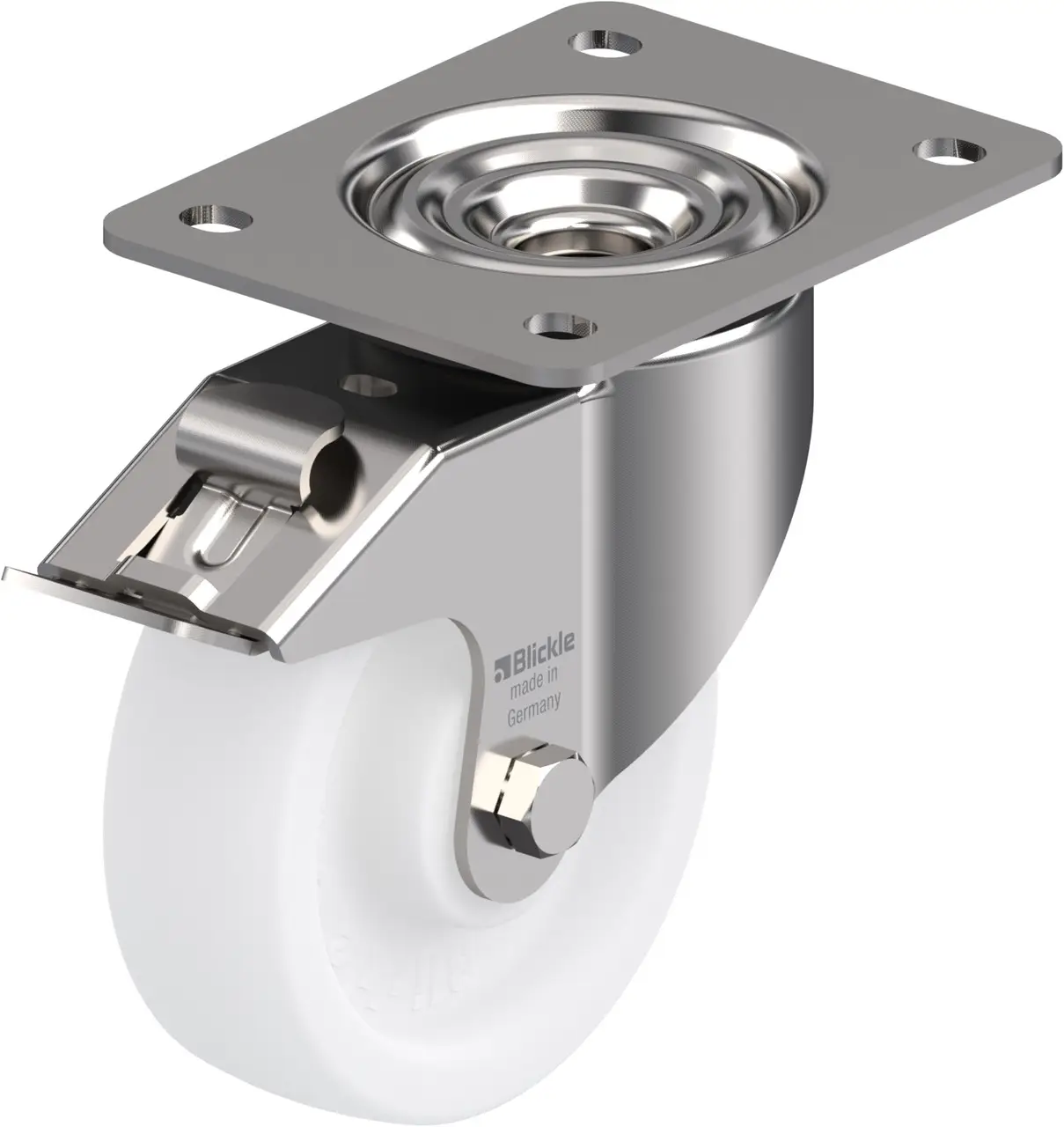 Blickle 754912 LKX-SPO 125G-3-FI Otočné kolečko s brzdou Ø kola: 125 mm nosnost (max.): 350 kg 1 ks Blickle 754912 LKX-SPO 125G-3-FI Otočné kolečko s brzdou Ø kola: 125 mm nosnost (max.): 350 kg 1 ks