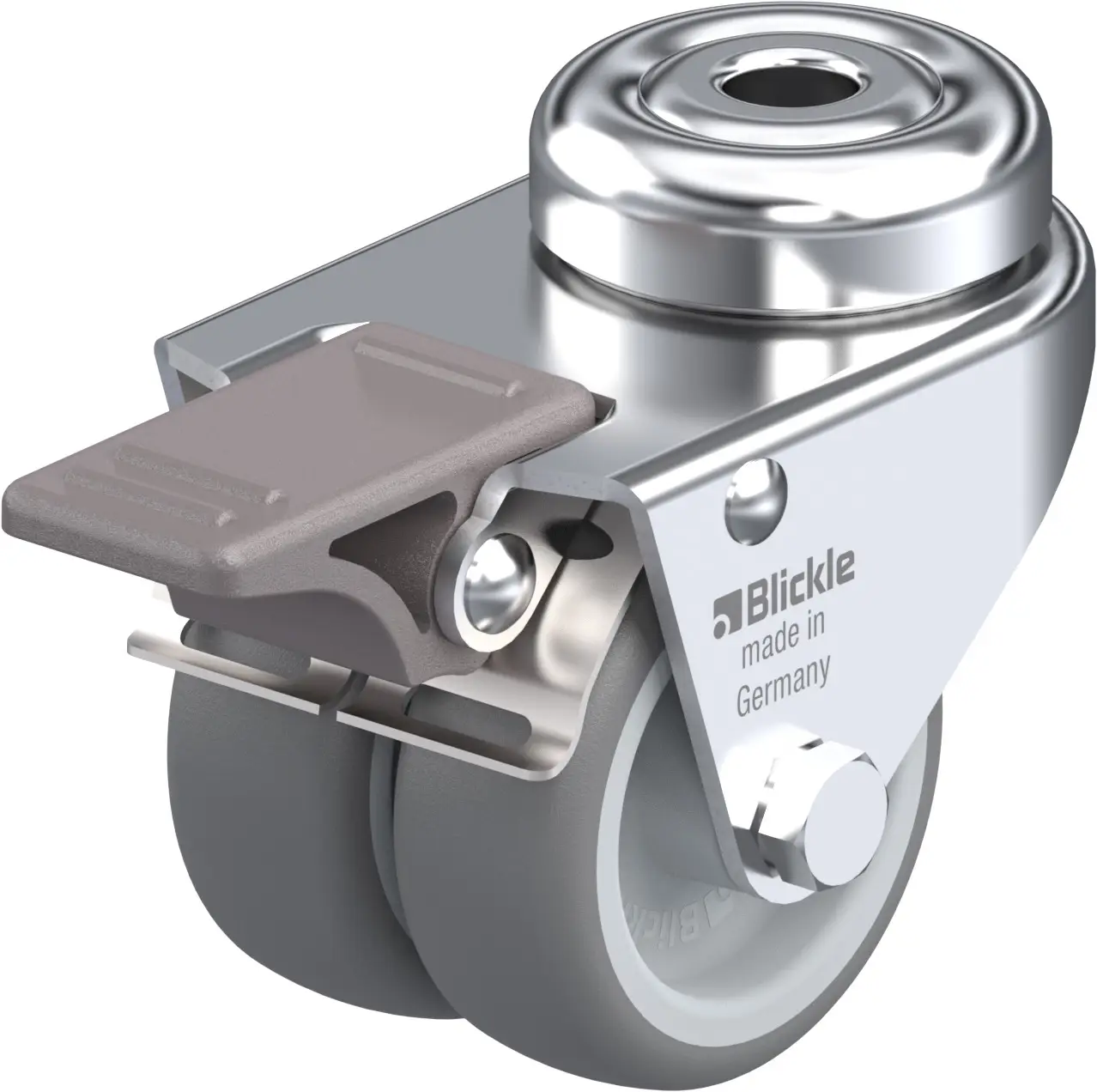 Blickle 552265 LMDA-TPA 50G-FI Dvojité otočné kolečko ve vidlici Ø kola: 50 mm nosnost (max.): 80 kg 1 ks Blickle 552265 LMDA-TPA 50G-FI Dvojité otočné kolečko ve vidlici Ø kola: 50 mm nosnost (max.): 80 kg 1 ks