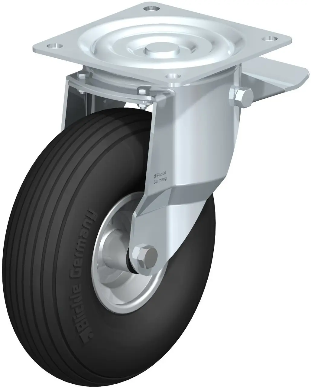 Blickle 287417 L-P 261R-ST Otočné kolečko s brzdou Ø kola: 260 mm nosnost (max.): 150 kg 1 ks Blickle 287417 L-P 261R-ST Otočné kolečko s brzdou Ø kola: 260 mm nosnost (max.): 150 kg 1 ks