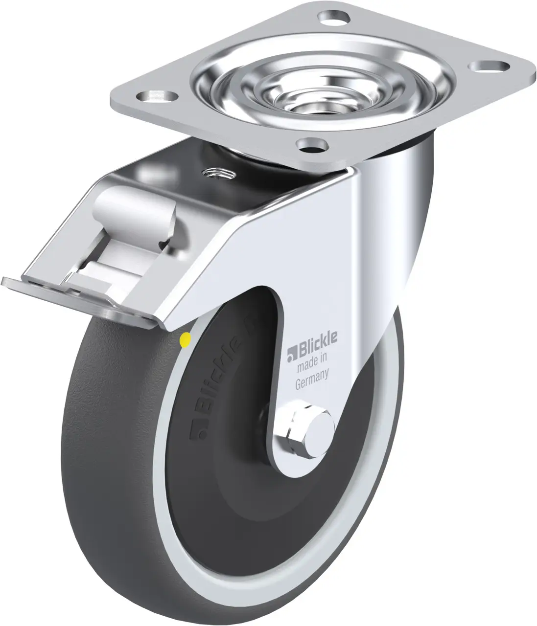 Blickle 852200 L-PATH 125KF-FI-ELS Otočné kolečko s brzdou Ø kola: 125 mm nosnost (max.): 160 kg 1 ks Blickle 852200 L-PATH 125KF-FI-ELS Otočné kolečko s brzdou Ø kola: 125 mm nosnost (max.): 160 kg 1 ks