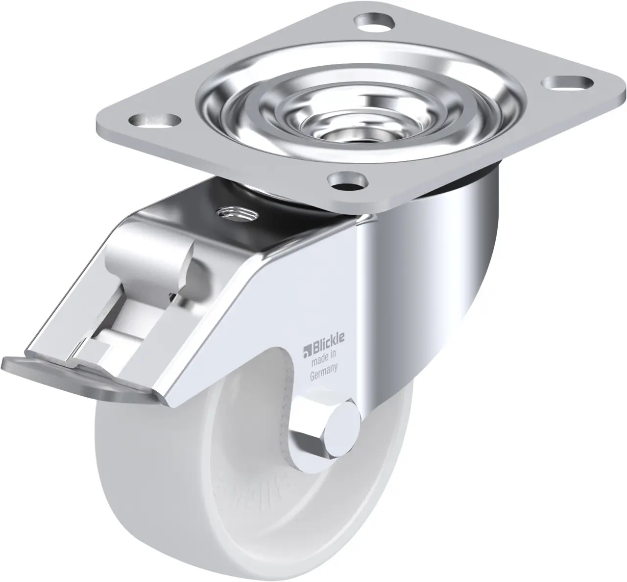 Blickle 310631 L-PO 80G-FI Otočné kolečko s brzdou Ø kola: 80 mm nosnost (max.): 220 kg 1 ks Blickle 310631 L-PO 80G-FI Otočné kolečko s brzdou Ø kola: 80 mm nosnost (max.): 220 kg 1 ks