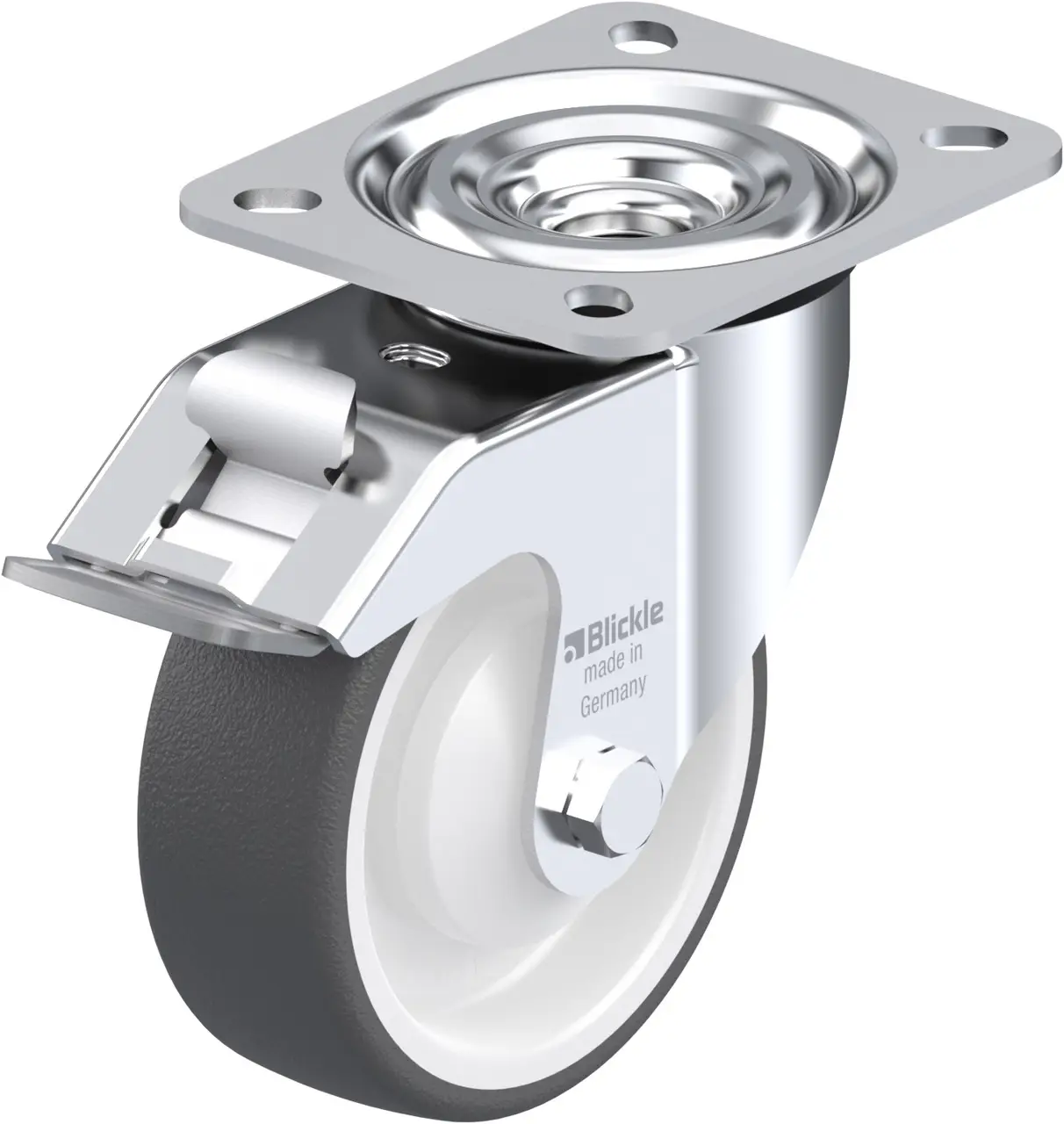 Blickle 579219 L-POTH 100KA-FI Otočné kolečko s brzdou Ø kola: 100 mm nosnost (max.): 250 kg 1 ks Blickle 579219 L-POTH 100KA-FI Otočné kolečko s brzdou Ø kola: 100 mm nosnost (max.): 250 kg 1 ks