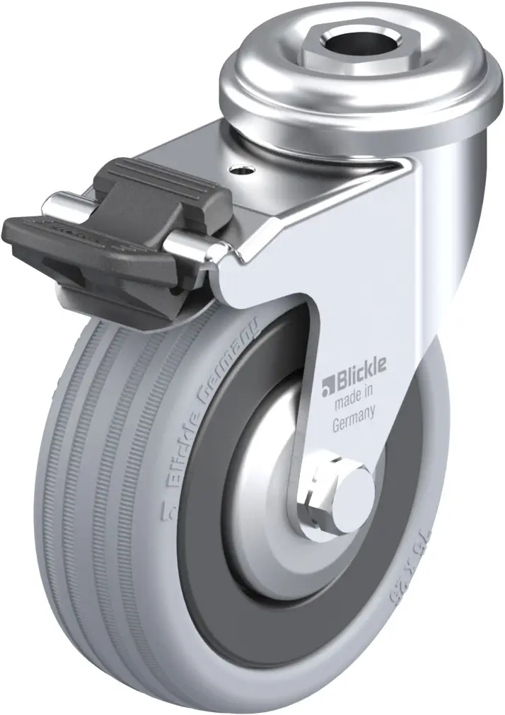 Blickle 225615 LRA-VPA 75K-FI-FA Otočné kolečko s brzdou Ø kola: 75 mm nosnost (max.): 60 kg 1 ks Blickle 225615 LRA-VPA 75K-FI-FA Otočné kolečko s brzdou Ø kola: 75 mm nosnost (max.): 60 kg 1 ks