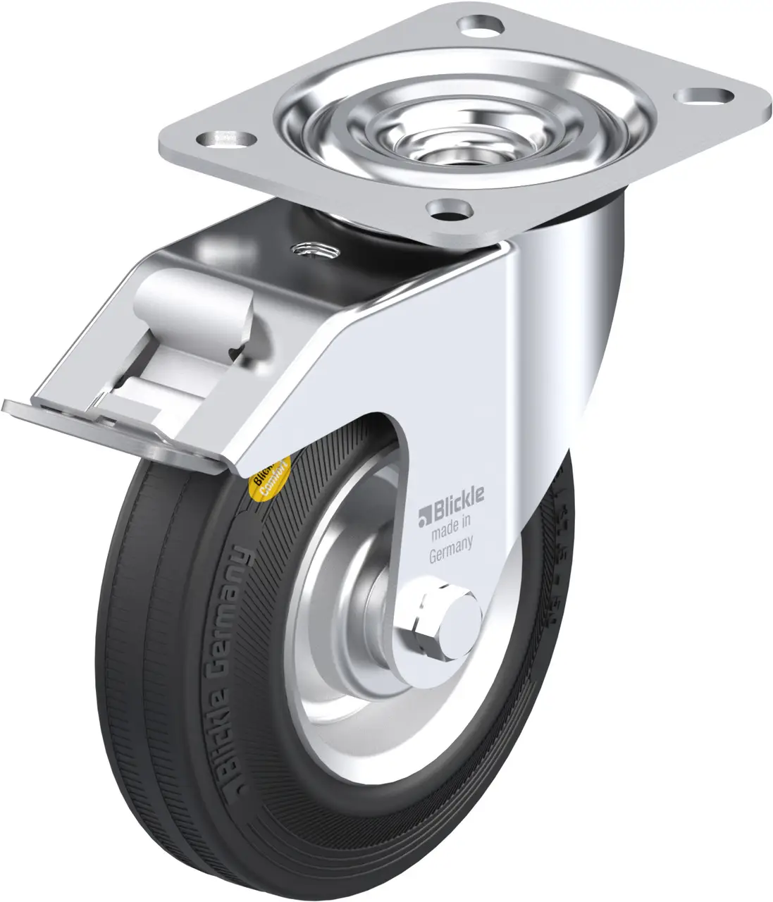 Blickle 9589 L-RD 125R-FI Otočné kolečko s brzdou Ø kola: 125 mm nosnost (max.): 120 kg 1 ks Blickle 9589 L-RD 125R-FI Otočné kolečko s brzdou Ø kola: 125 mm nosnost (max.): 120 kg 1 ks