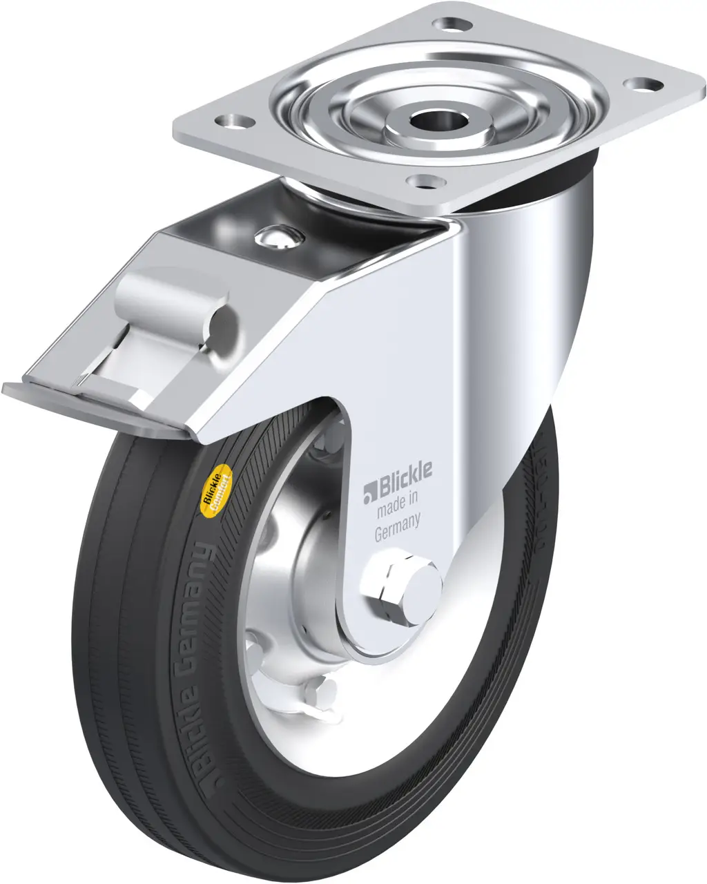 Blickle 78543 L-RD 200K-FI Otočné kolečko s brzdou Ø kola: 200 mm nosnost (max.): 350 kg 1 ks