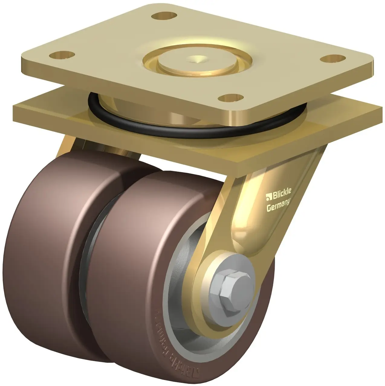 Blickle 755016 LSD-GB 100K Dvojité otočné kolečko ve vidlici Ø kola: 100 mm nosnost (max.): 810 kg 1 ks Blickle 755016 LSD-GB 100K Dvojité otočné kolečko ve vidlici Ø kola: 100 mm nosnost (max.): 810 kg 1 ks