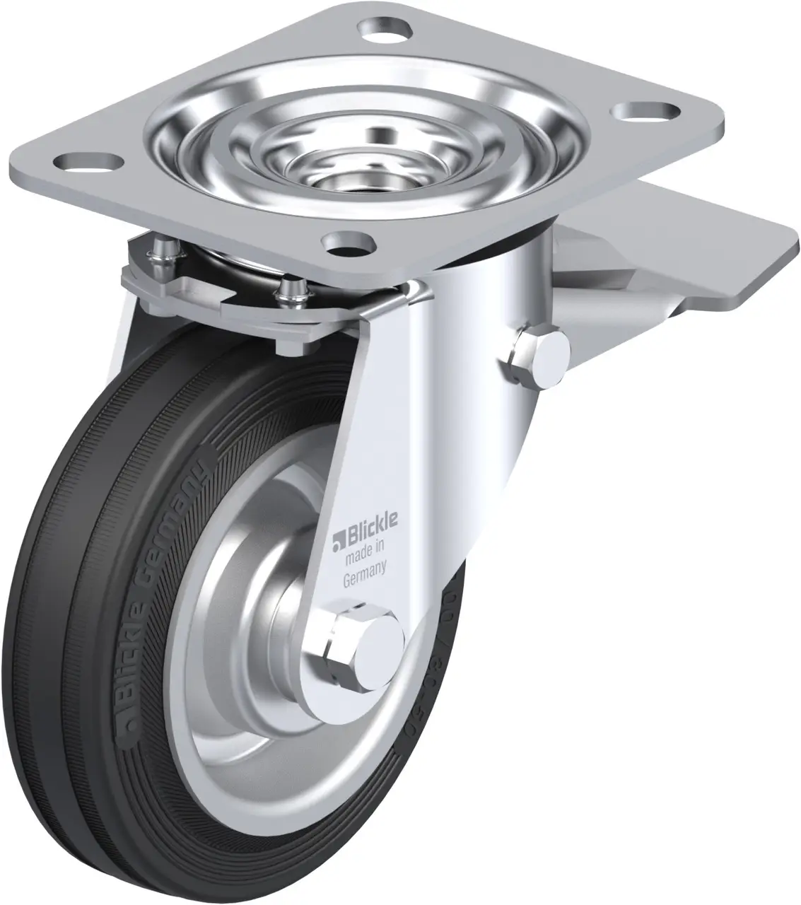 Blickle 35535 L-V 100R-ST Otočné kolečko s brzdou Ø kola: 100 mm nosnost (max.): 70 kg 1 ks Blickle 35535 L-V 100R-ST Otočné kolečko s brzdou Ø kola: 100 mm nosnost (max.): 70 kg 1 ks