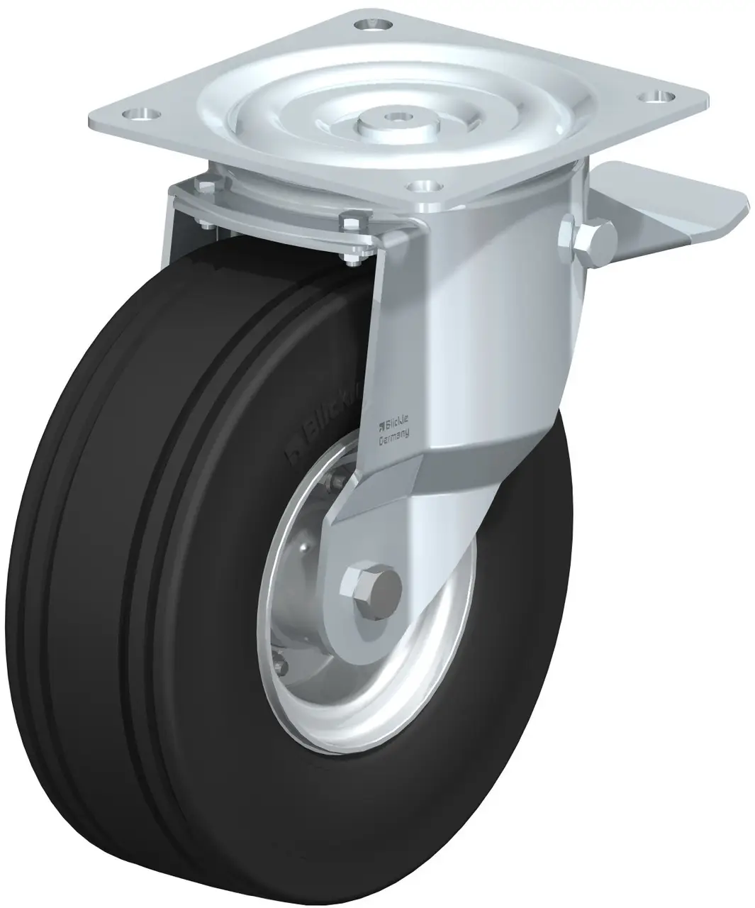 Blickle 68858 L-VLE 250K-ST Otočné kolečko s brzdou Ø kola: 250 mm nosnost (max.): 450 kg 1 ks Blickle 68858 L-VLE 250K-ST Otočné kolečko s brzdou Ø kola: 250 mm nosnost (max.): 450 kg 1 ks