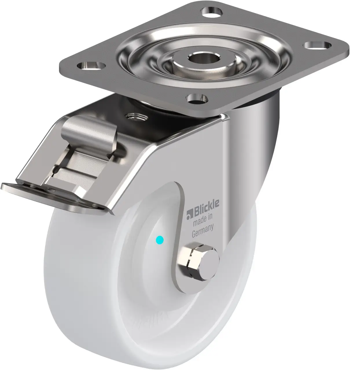 Blickle 755167 LX-PO 100KAD-FI Otočné kolečko s brzdou Ø kola: 100 mm nosnost (max.): 250 kg 1 ks Blickle 755167 LX-PO 100KAD-FI Otočné kolečko s brzdou Ø kola: 100 mm nosnost (max.): 250 kg 1 ks
