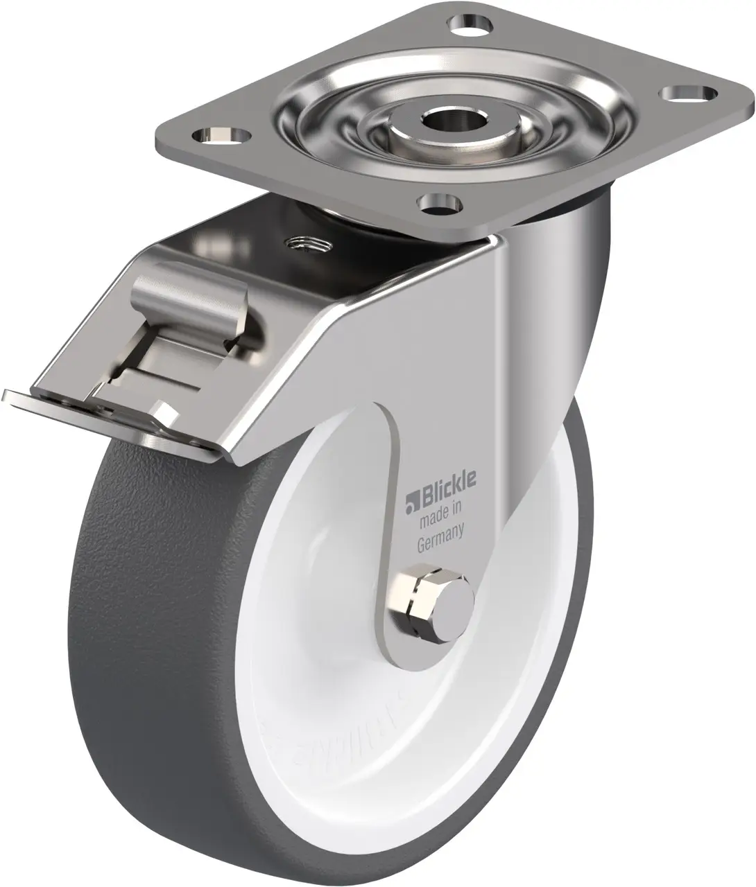 Blickle 755194 LX-POTH 125G-FI Otočné kolečko s brzdou Ø kola: 125 mm nosnost (max.): 250 kg 1 ks Blickle 755194 LX-POTH 125G-FI Otočné kolečko s brzdou Ø kola: 125 mm nosnost (max.): 250 kg 1 ks