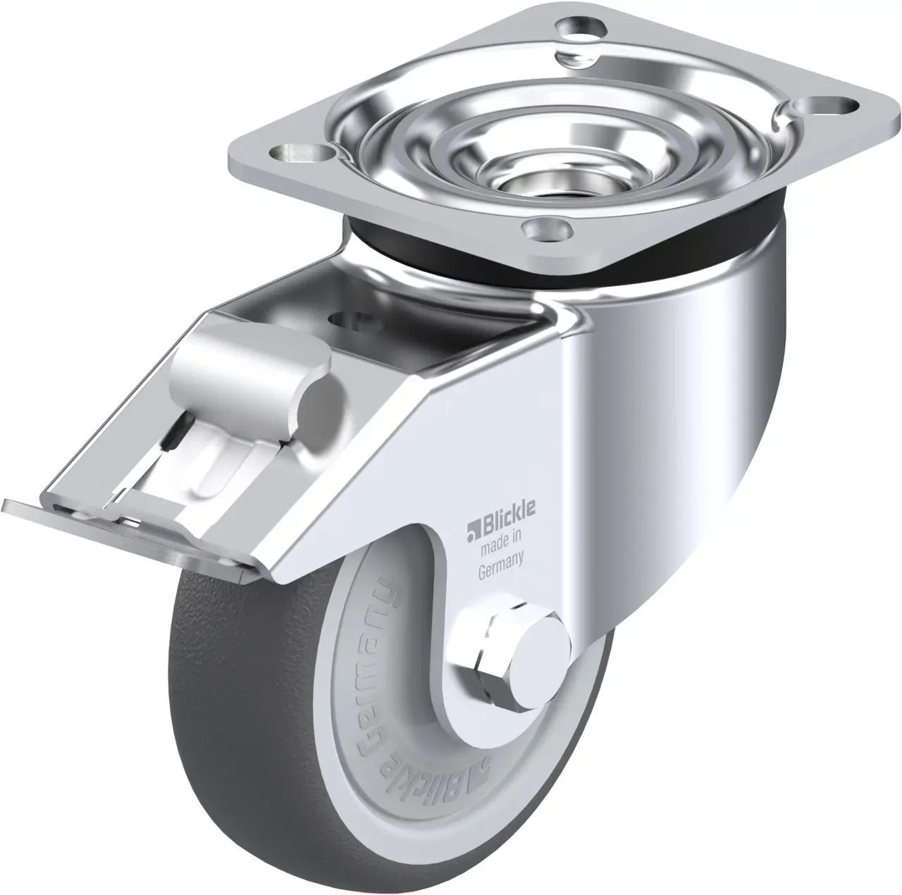 Blickle 740801 LK-PATH 100KF-1-FI Otočné kolečko s brzdou Ø kola: 100 mm nosnost (max.): 200 kg 1 ks Blickle 740801 LK-PATH 100KF-1-FI Otočné kolečko s brzdou Ø kola: 100 mm nosnost (max.): 200 kg 1 ks