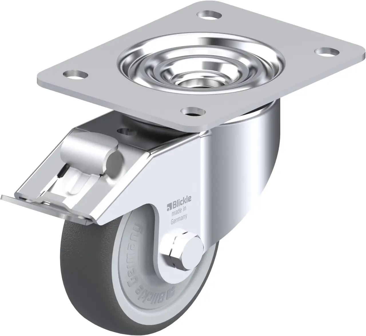 Blickle 760091 LK-PATH 100KF-3-FI Otočné kolečko s brzdou Ø kola: 100 mm nosnost (max.): 200 kg 1 ks Blickle 760091 LK-PATH 100KF-3-FI Otočné kolečko s brzdou Ø kola: 100 mm nosnost (max.): 200 kg 1 ks